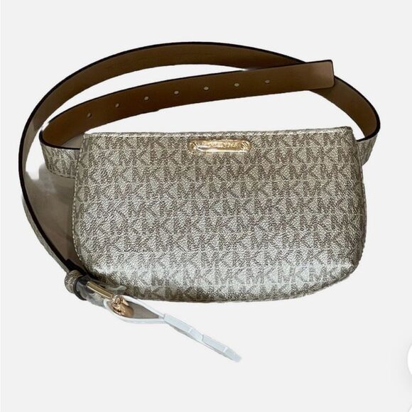 Michael Kors Cambodia Metallic Gold Belt Bag - Picture 1 of 6
